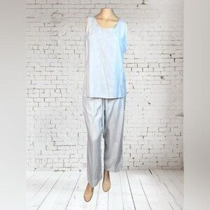 Vintage 80s  Rafaella Silk Pant Set